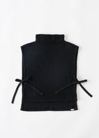 コットンニットハイネックベスト