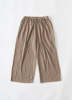 シルク混なめらかリラックスワイドパンツ