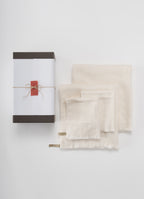 【GIFT BOX】立体織りオーガニックコットンガーゼゲストタオル2枚・バスタオル2枚セット