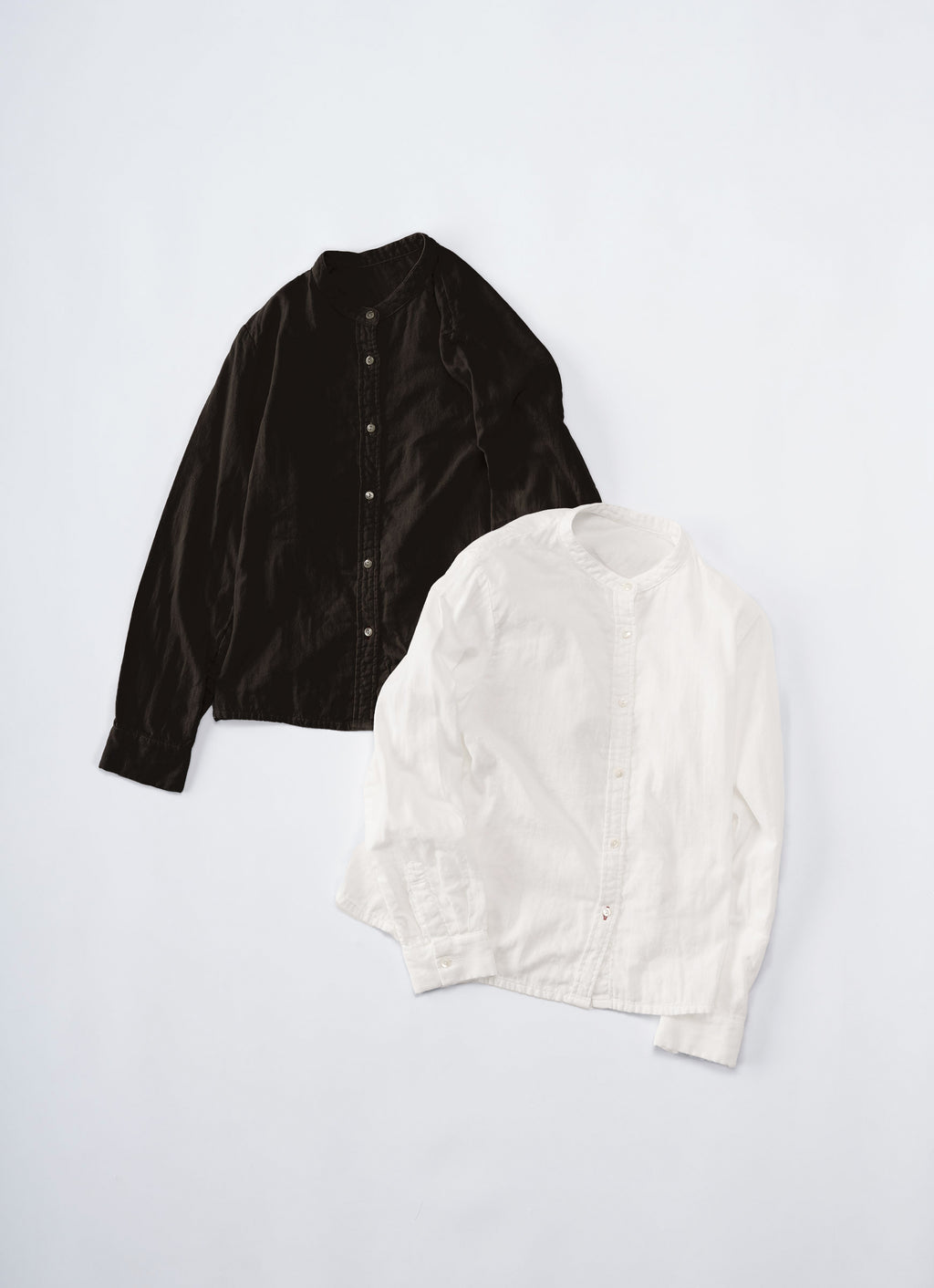 バンドカラーブラウス