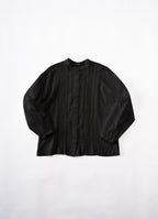 ピンタックレースブラウス