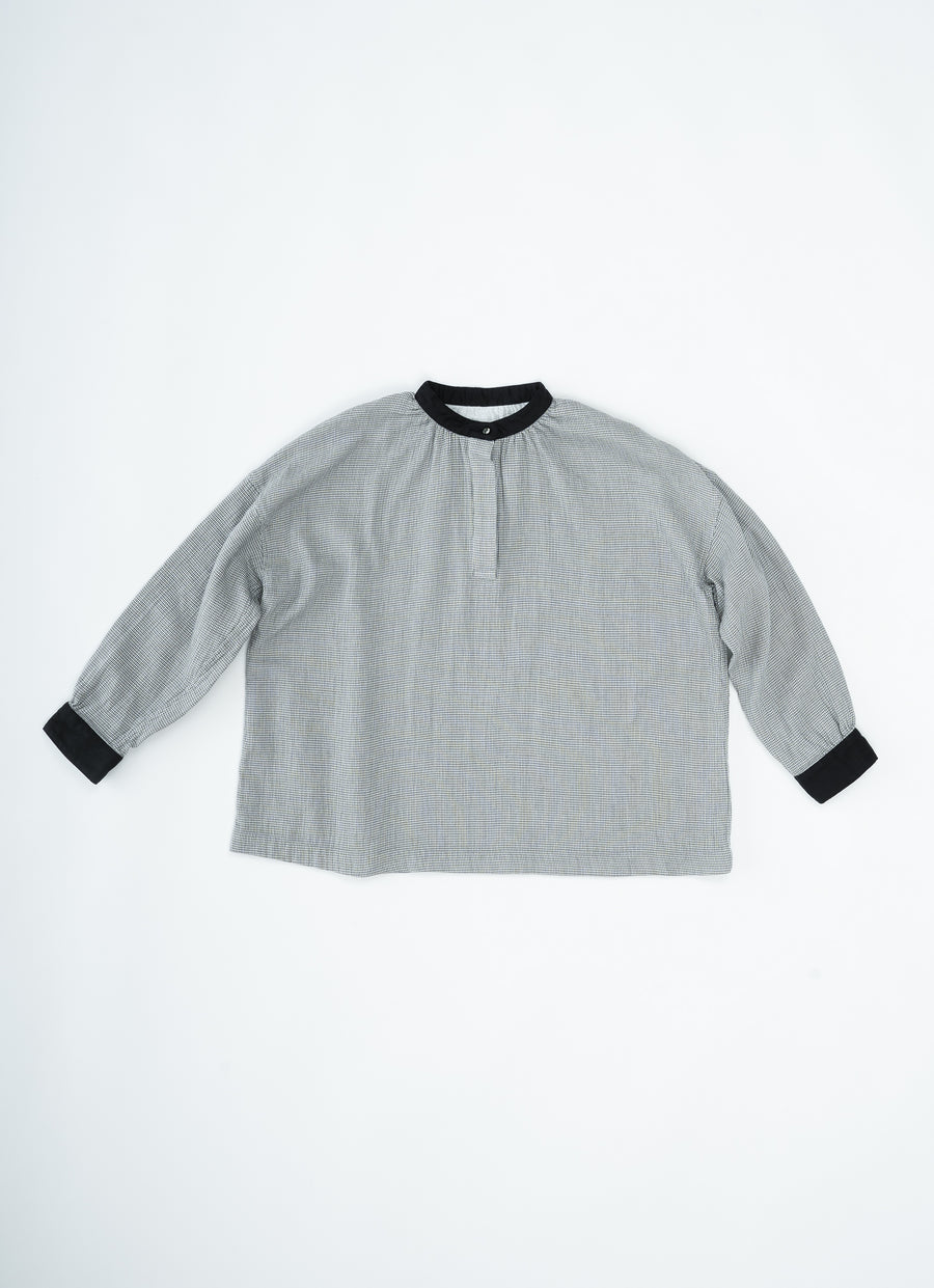 千鳥ガーゼブラウス