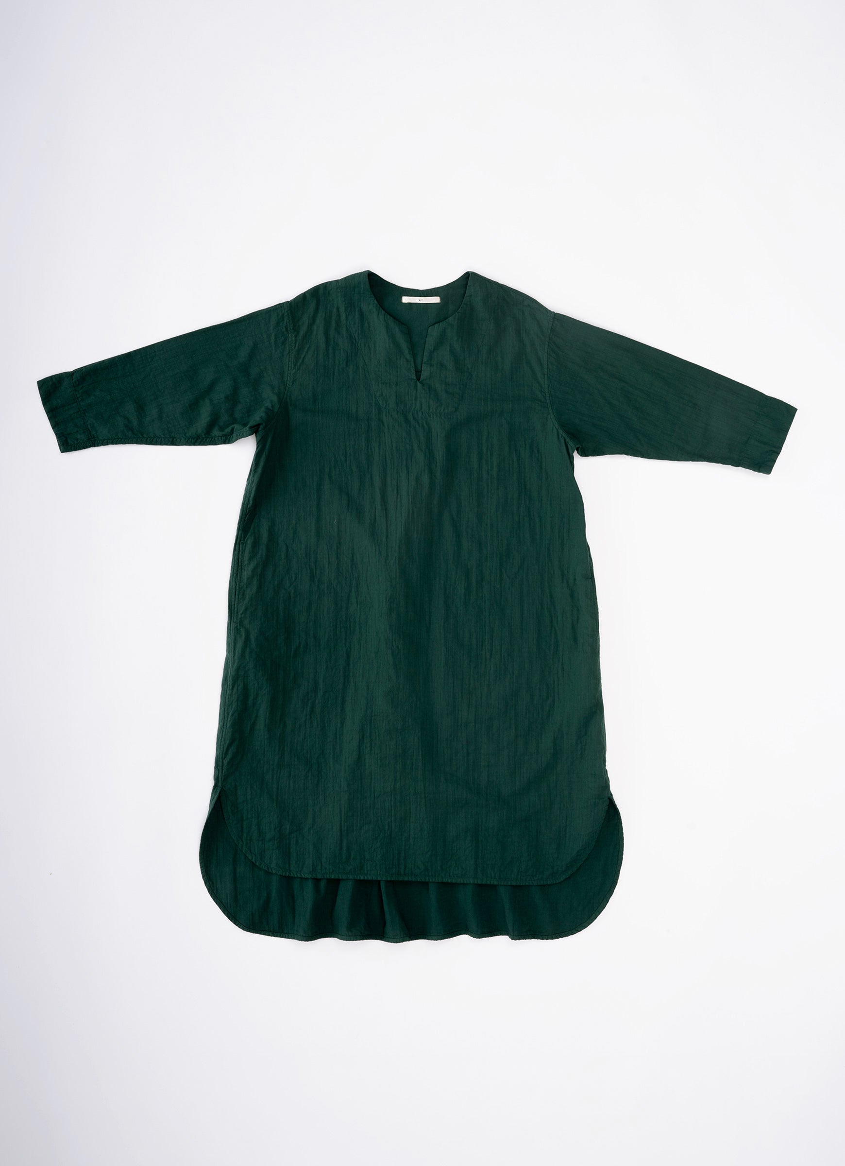 ガーゼキーネックワンピース