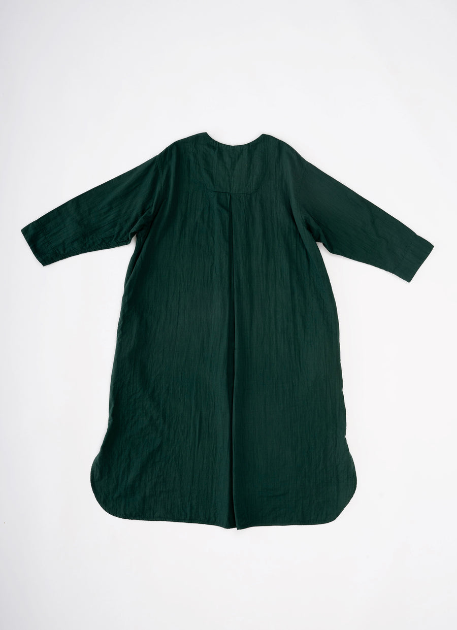 ガーゼキーネックワンピース