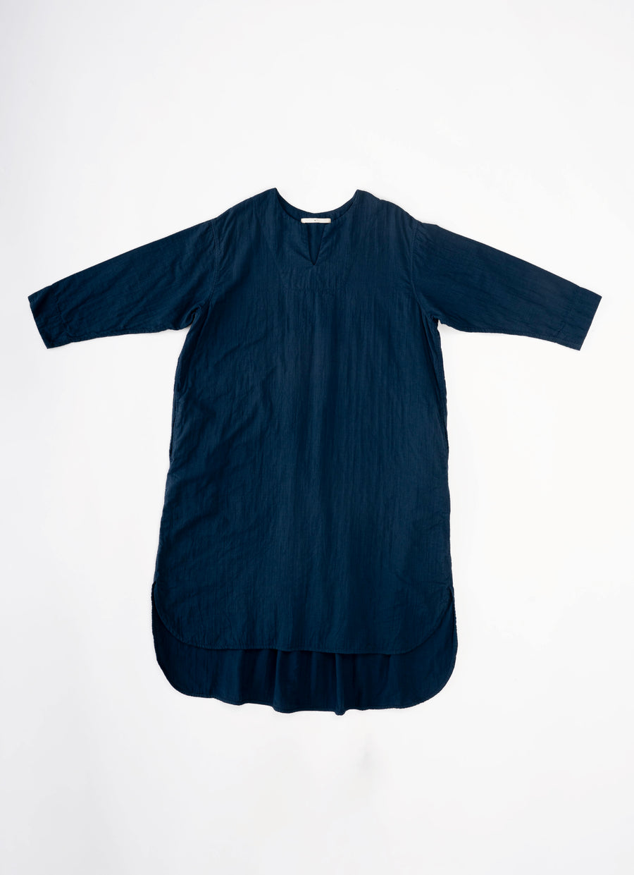 ガーゼキーネックワンピース