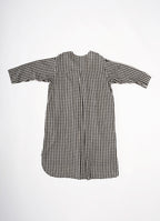 ギンガムガーゼキーネックワンピース