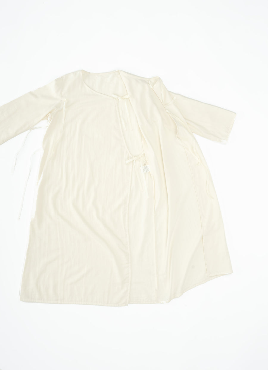 ガーゼ前開きワンピース