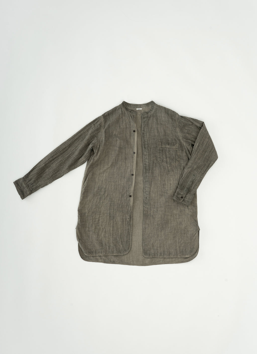 カカオ染めロングシャツ