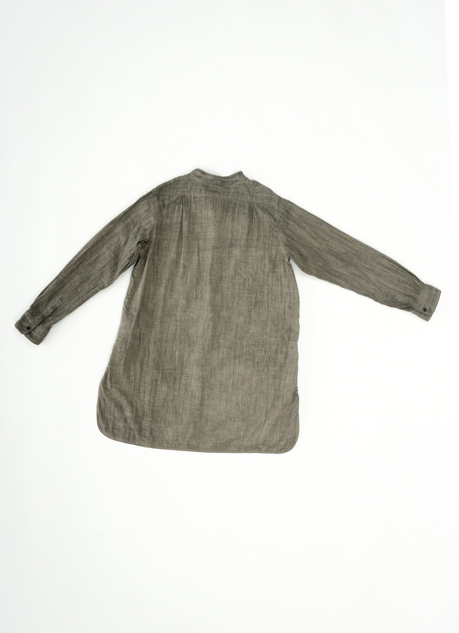 カカオ染めロングシャツ