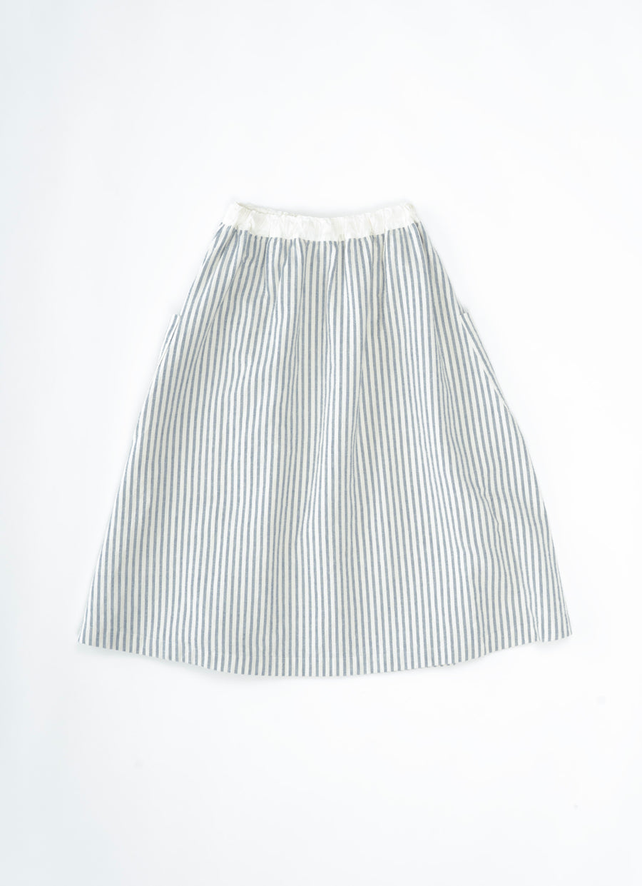 ストライプガーゼポケットスカート