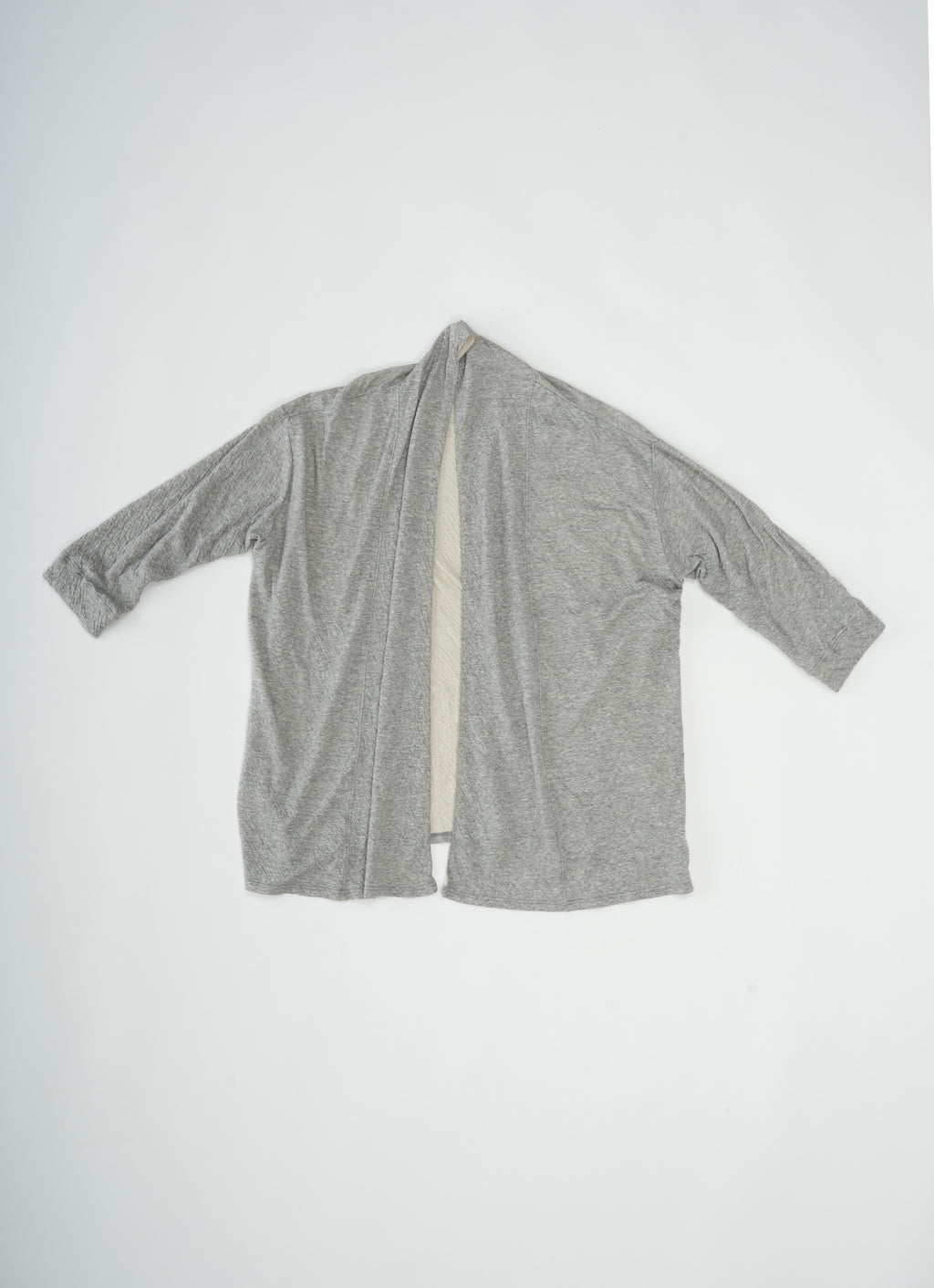 杢なめらかローブカーディガン