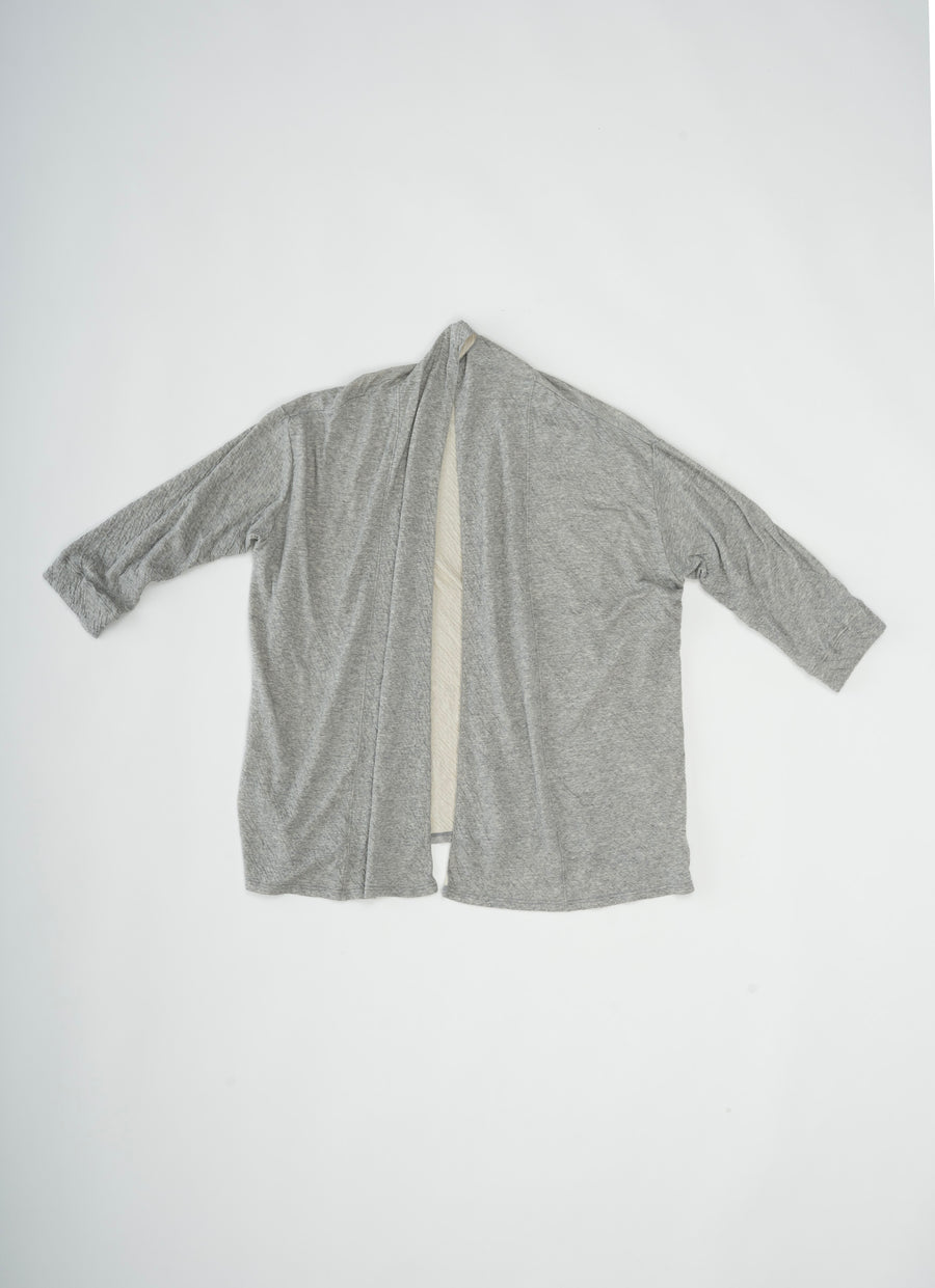 杢なめらかローブカーディガン