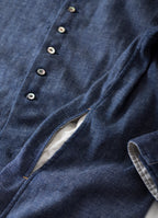 デニムガーゼオーバーシャツ