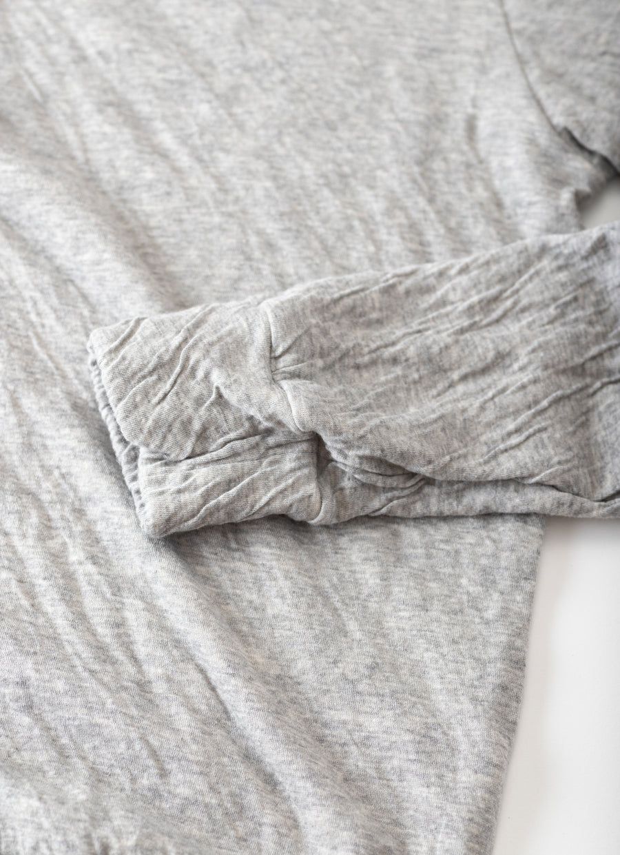 杢なめらかクルーネックカーディガン