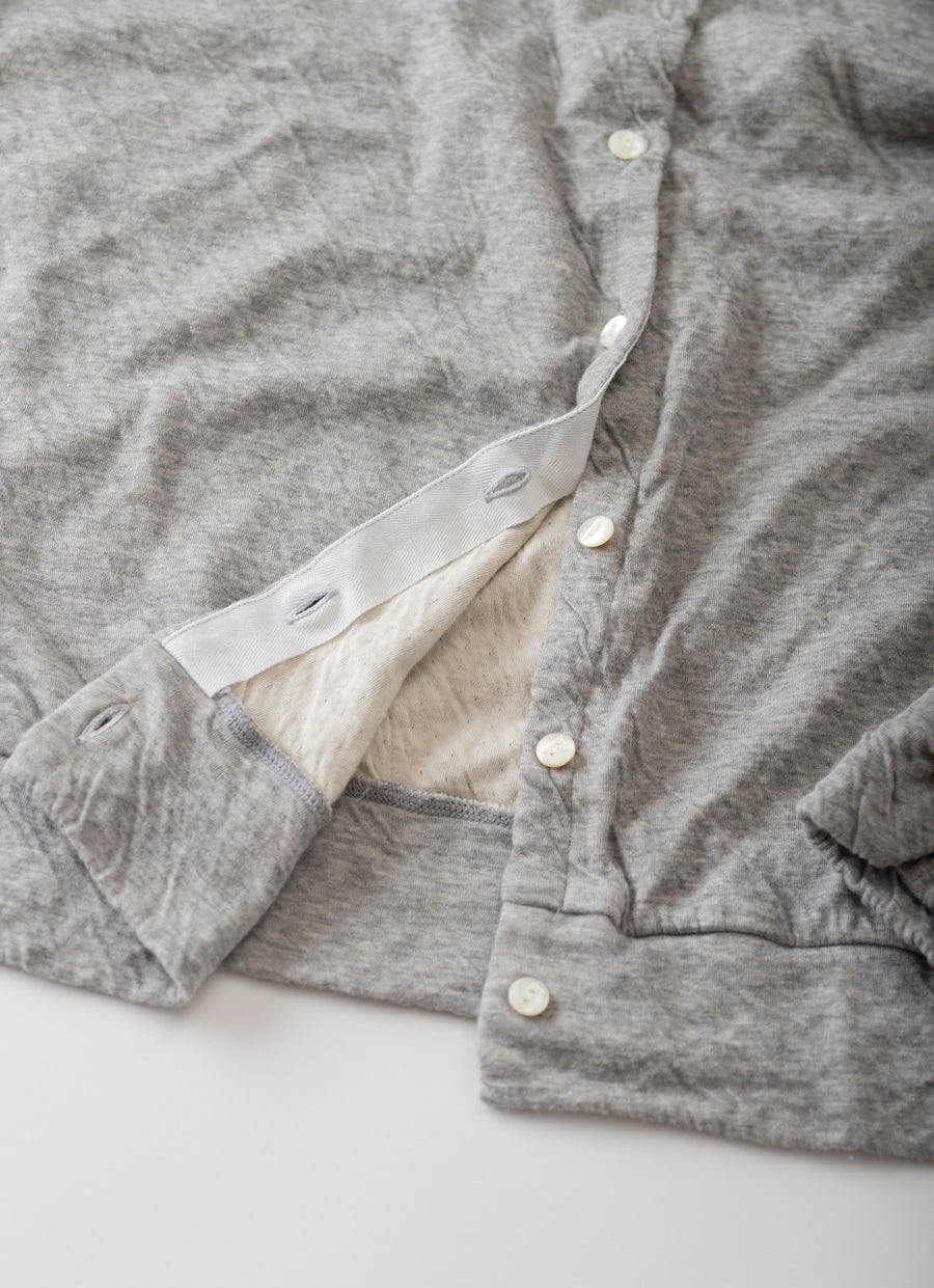 杢なめらかクルーネックカーディガン