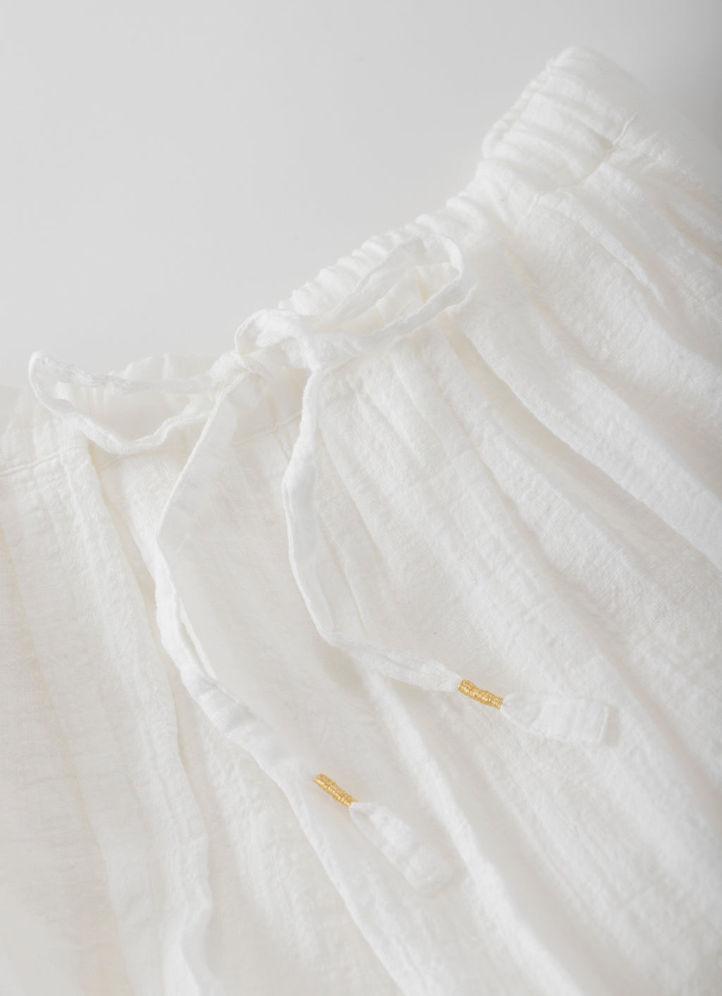 ガーゼギャザーロングパンツ