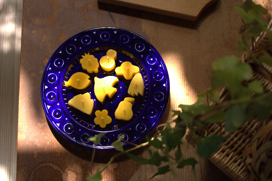 【salvia】kohakuto　/　蜜蝋キャンドル