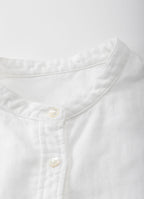 バンドカラーブラウス