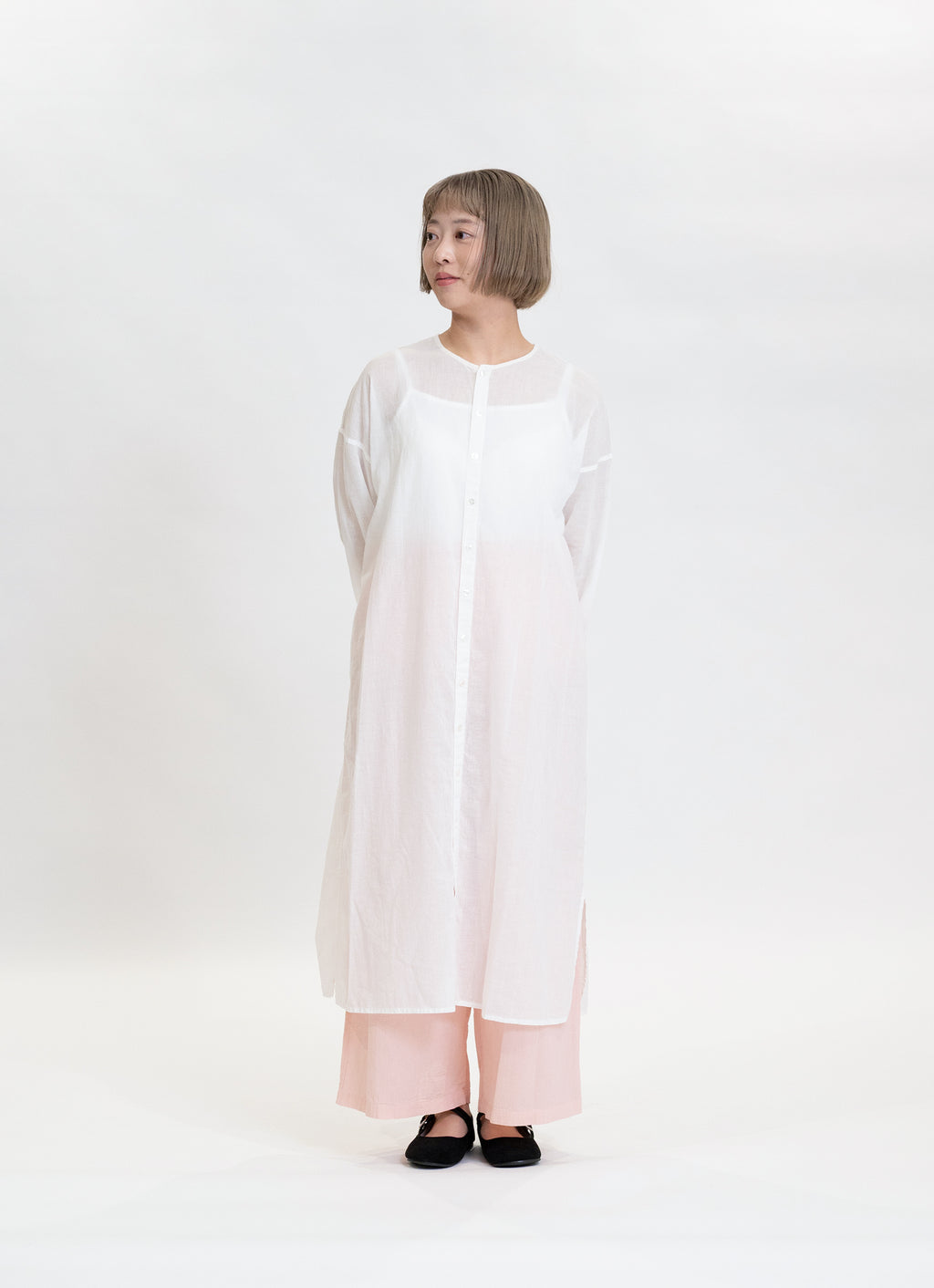 【在庫限り】エアリーシャツドレス