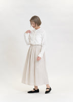 バンドカラーブラウス