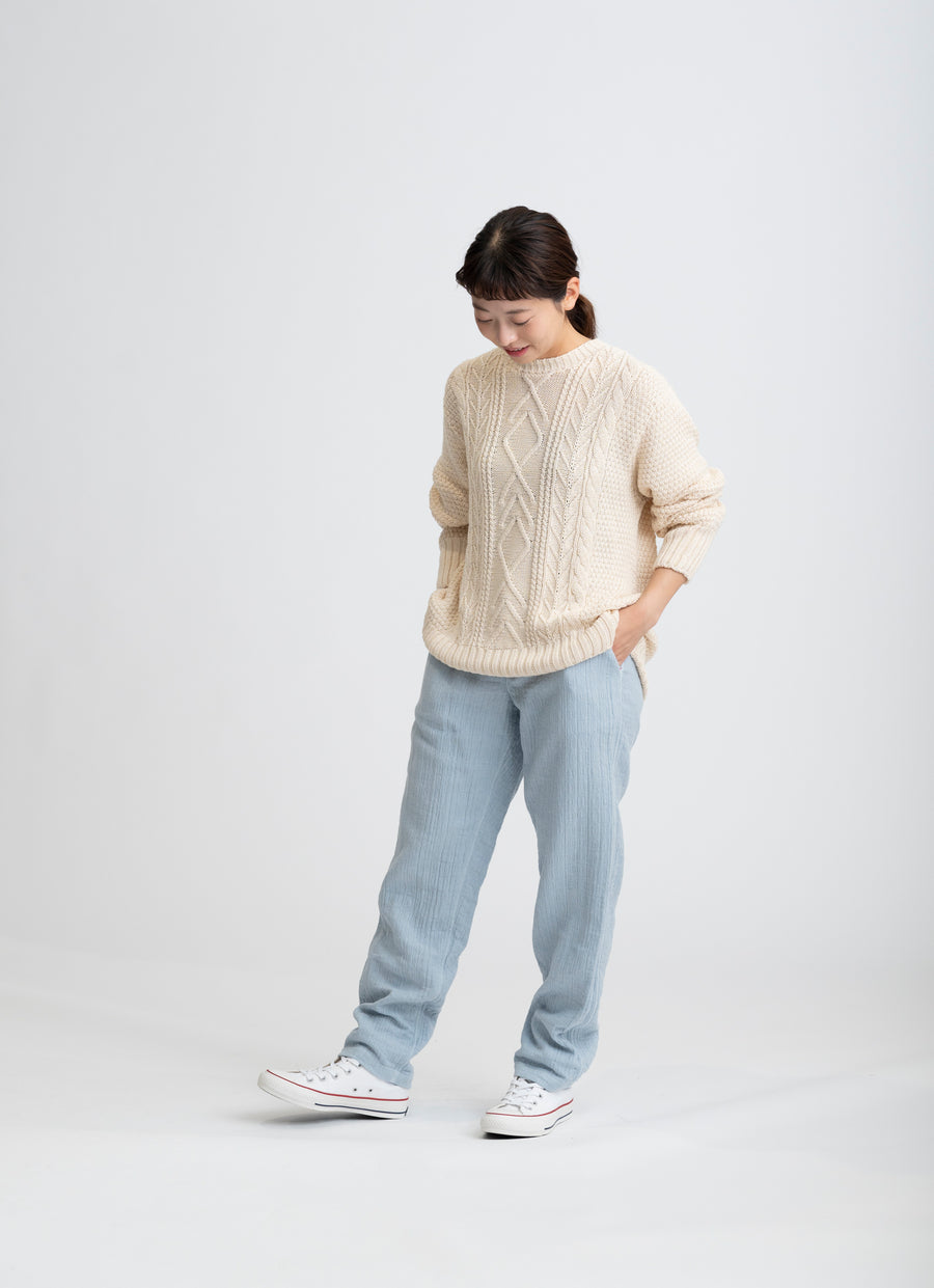 【在庫限り】ジャガードガーゼパンツ