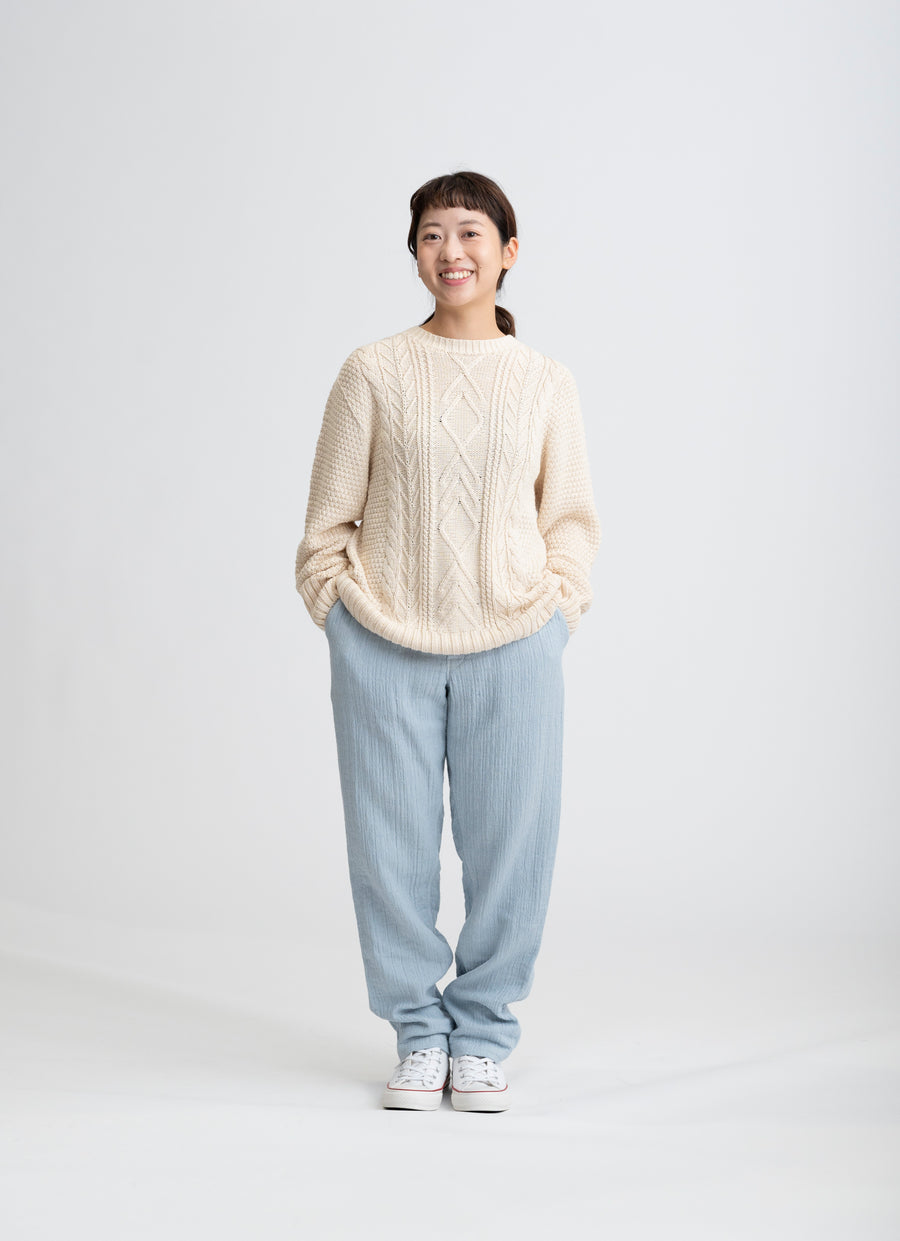 【在庫限り】ジャガードガーゼパンツ