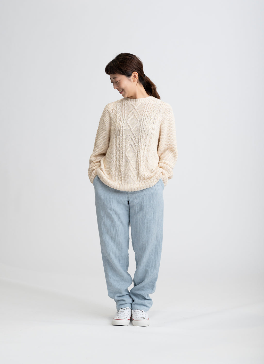 【在庫限り】ジャガードガーゼパンツ