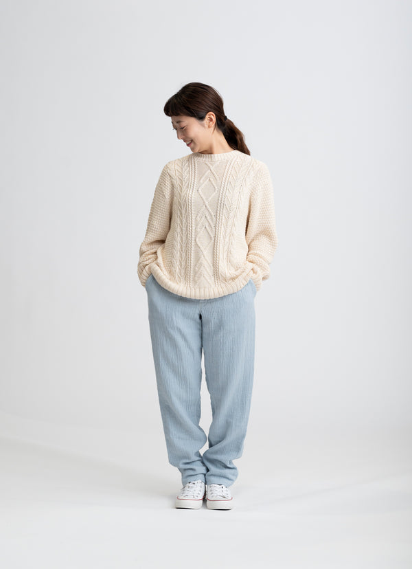 【在庫限り】ジャガードガーゼパンツ