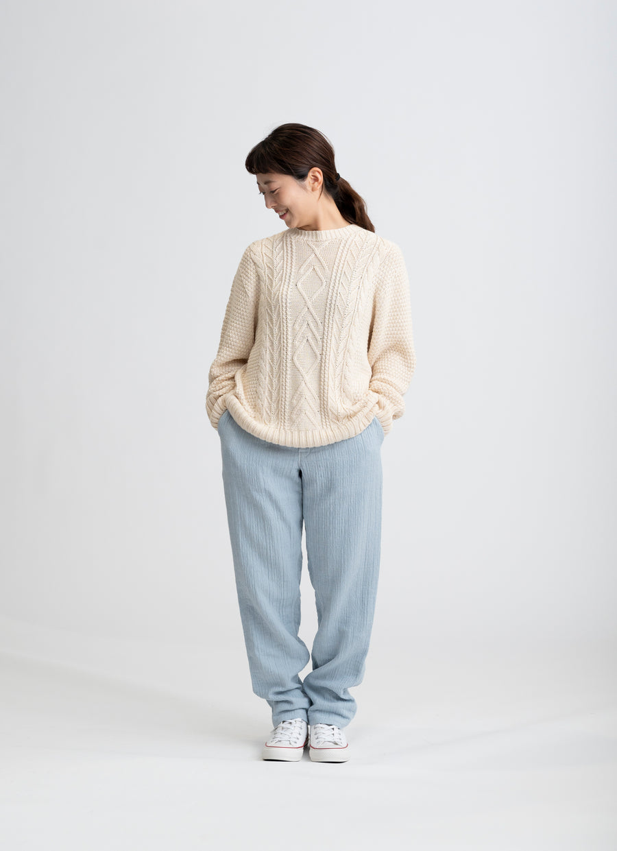 【在庫限り】ジャガードガーゼパンツ