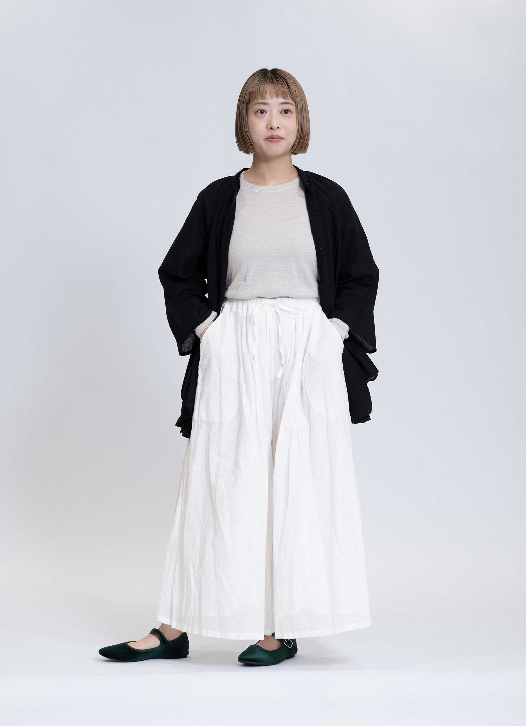 ガーゼフリルブラウス