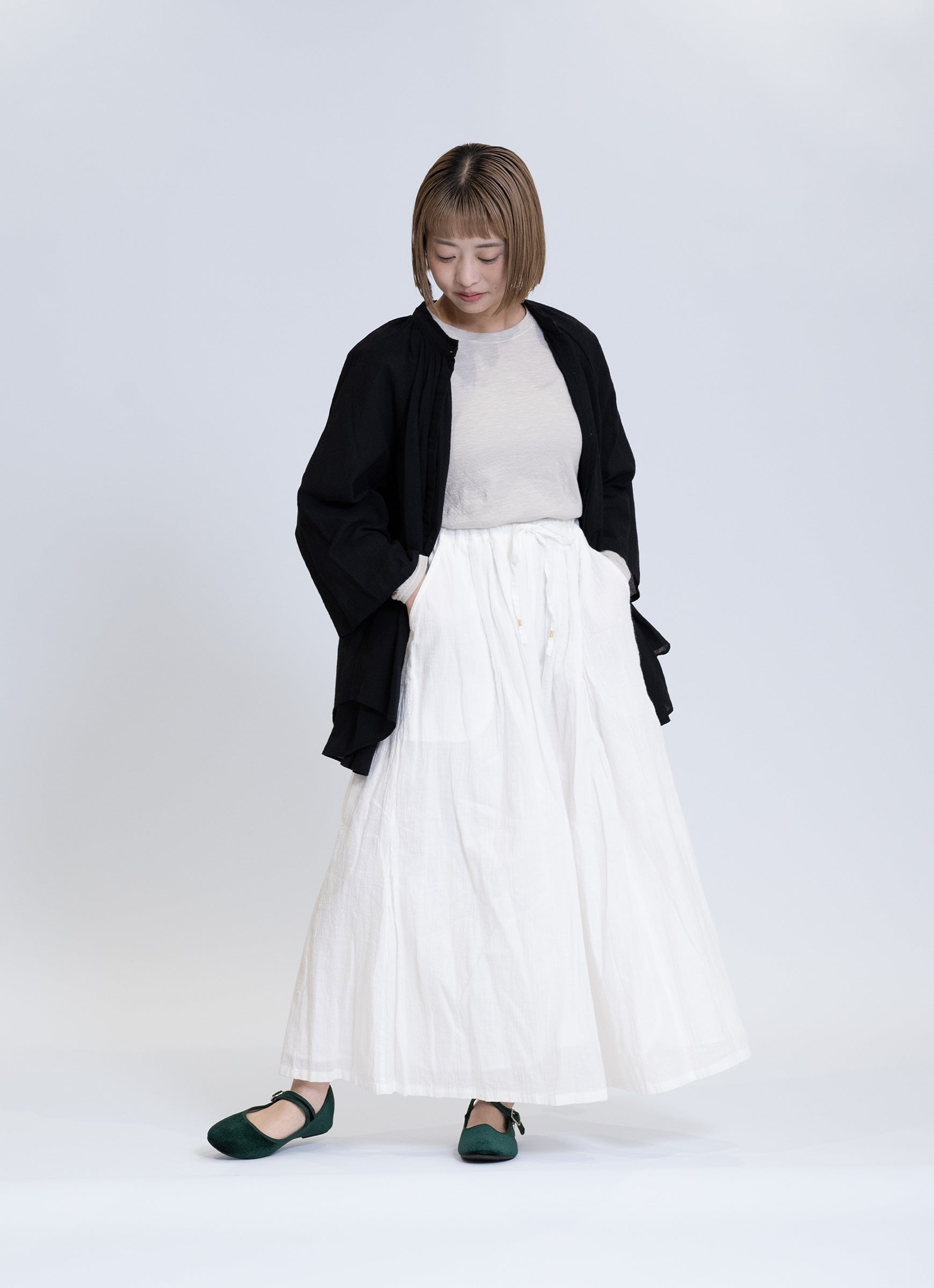 ガーゼフリルブラウス