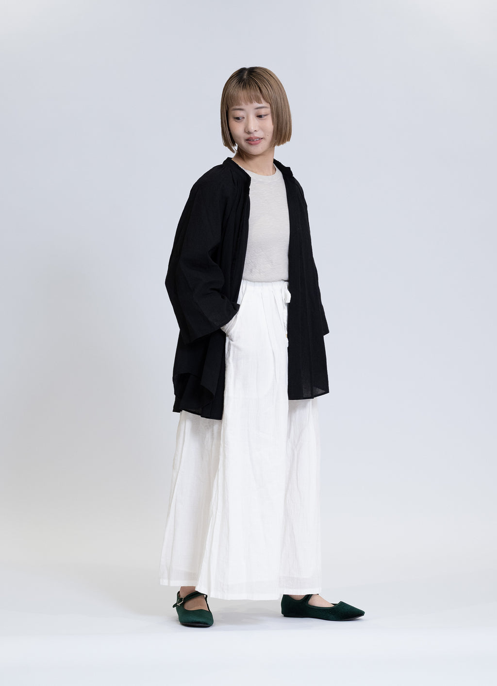 ガーゼフリルブラウス