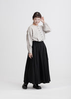 ガーゼクルーネックブラウス