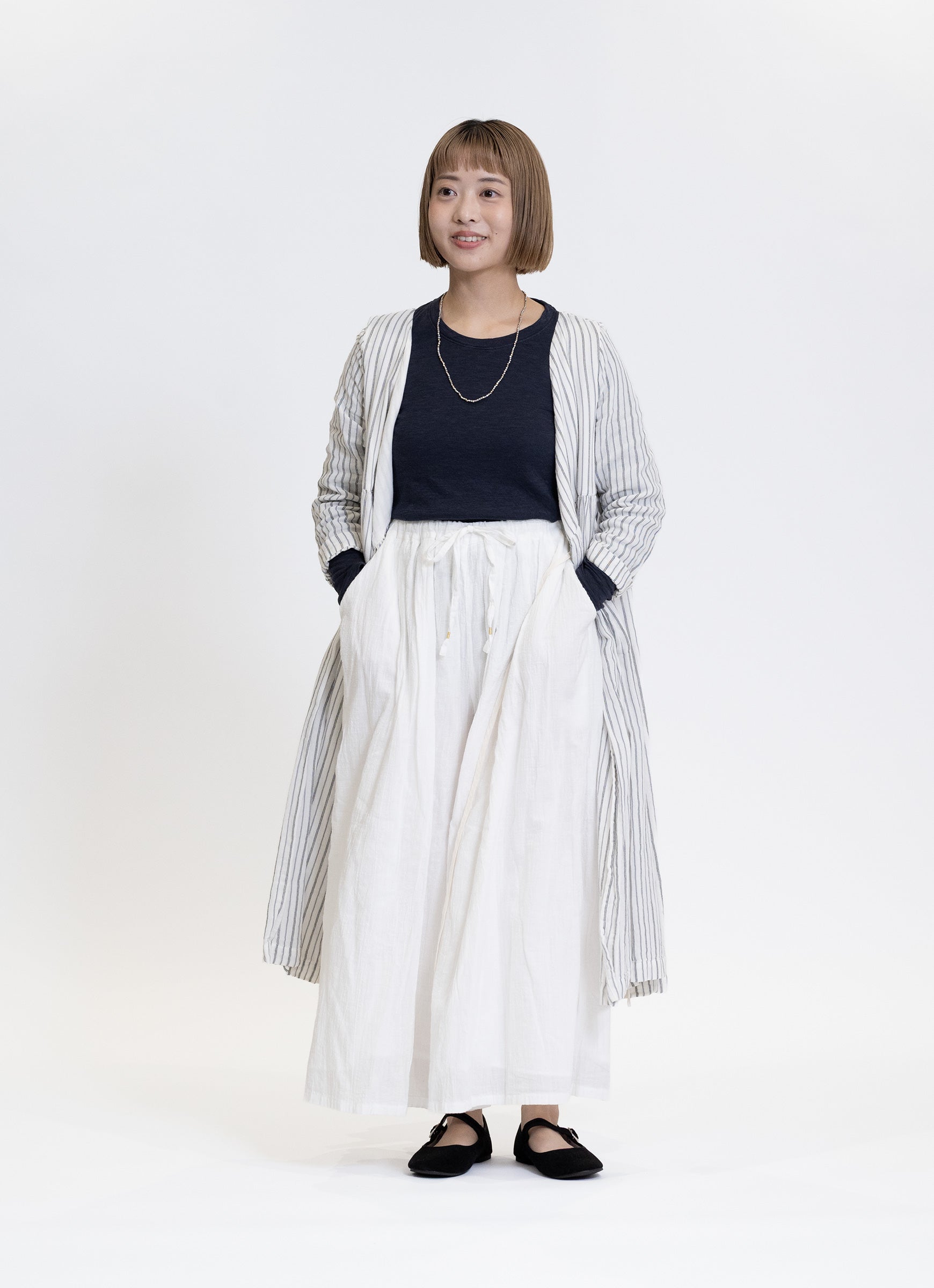 【在庫限り】和紙ガーゼカシュクールドレス