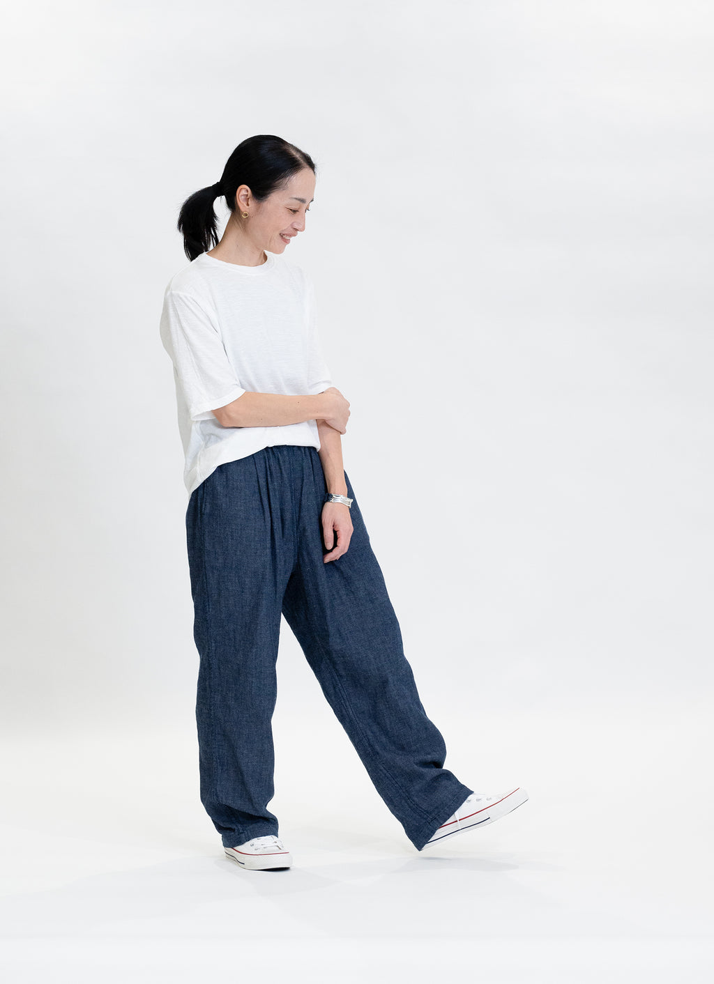 なめらかプレーンTシャツ　