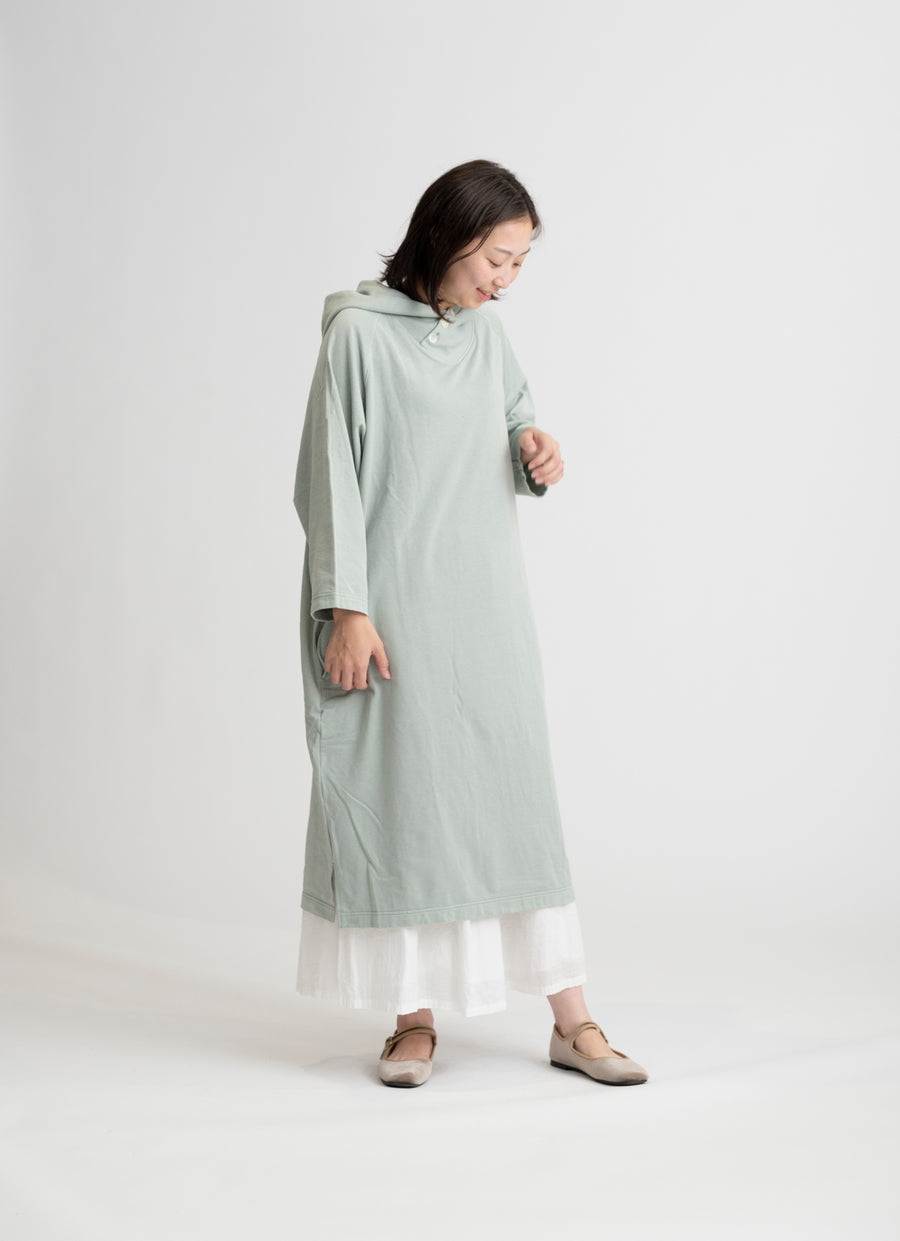 シルクmixフーディーサウナワンピース