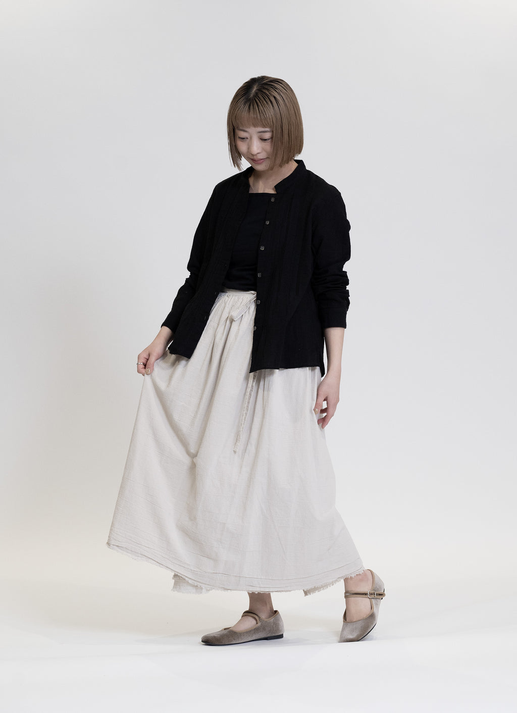 【在庫限り】ガーゼラップスカート