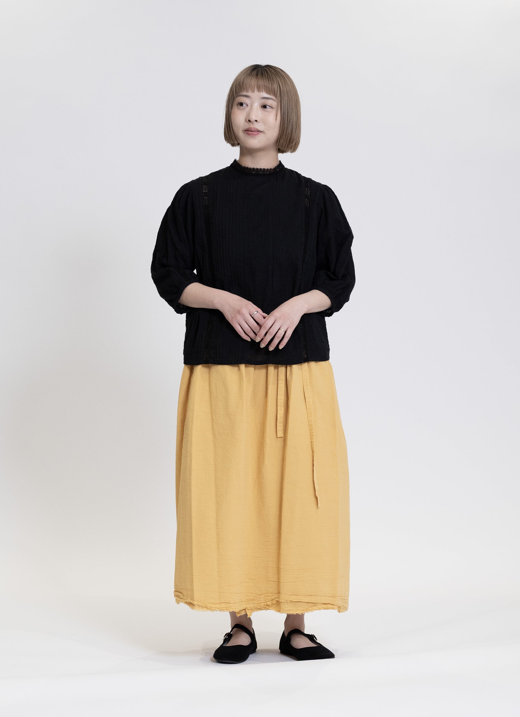 【在庫限り】ガーゼラップスカート