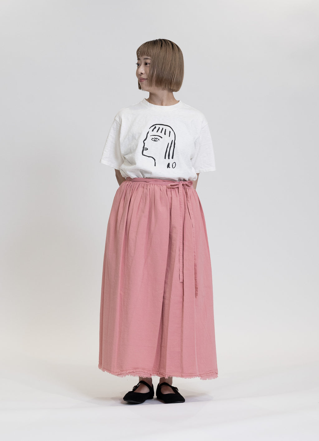 【在庫限り】ガーゼラップスカート