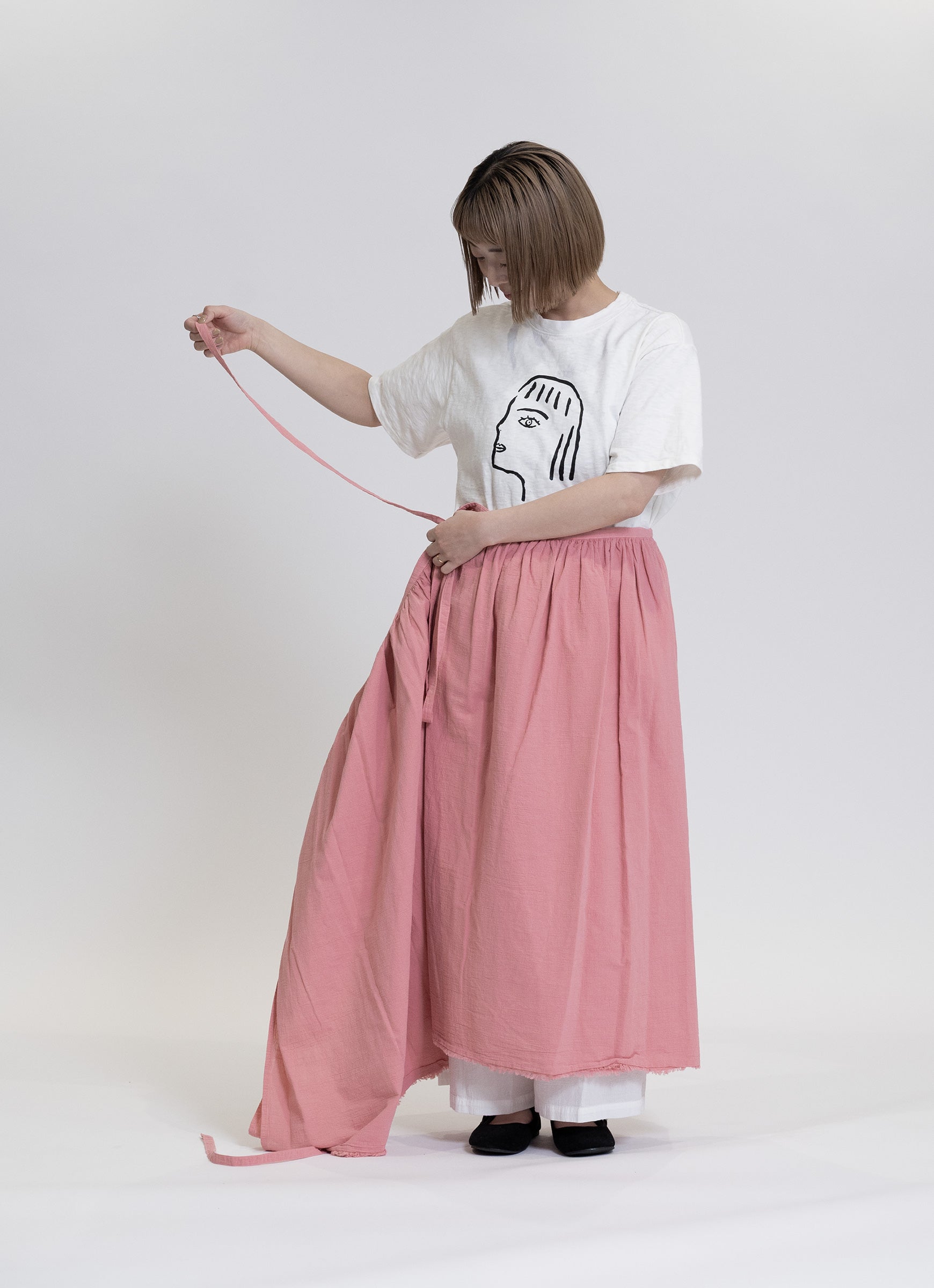 【在庫限り】ガーゼラップスカート