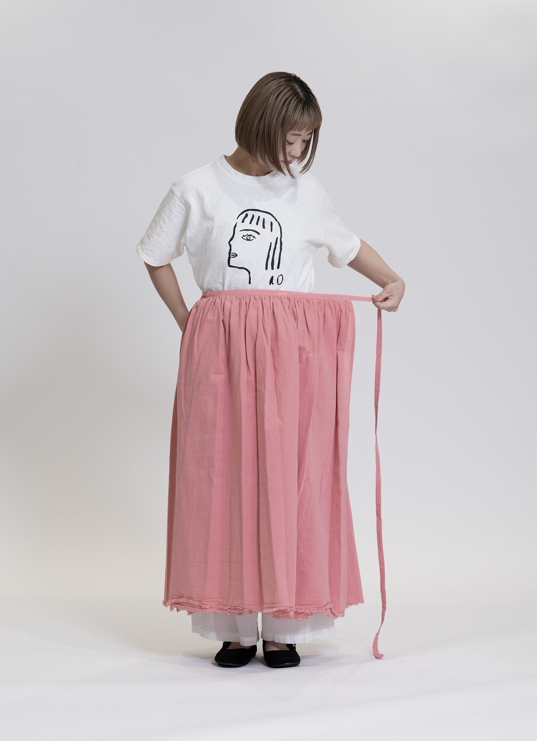 【在庫限り】ガーゼラップスカート