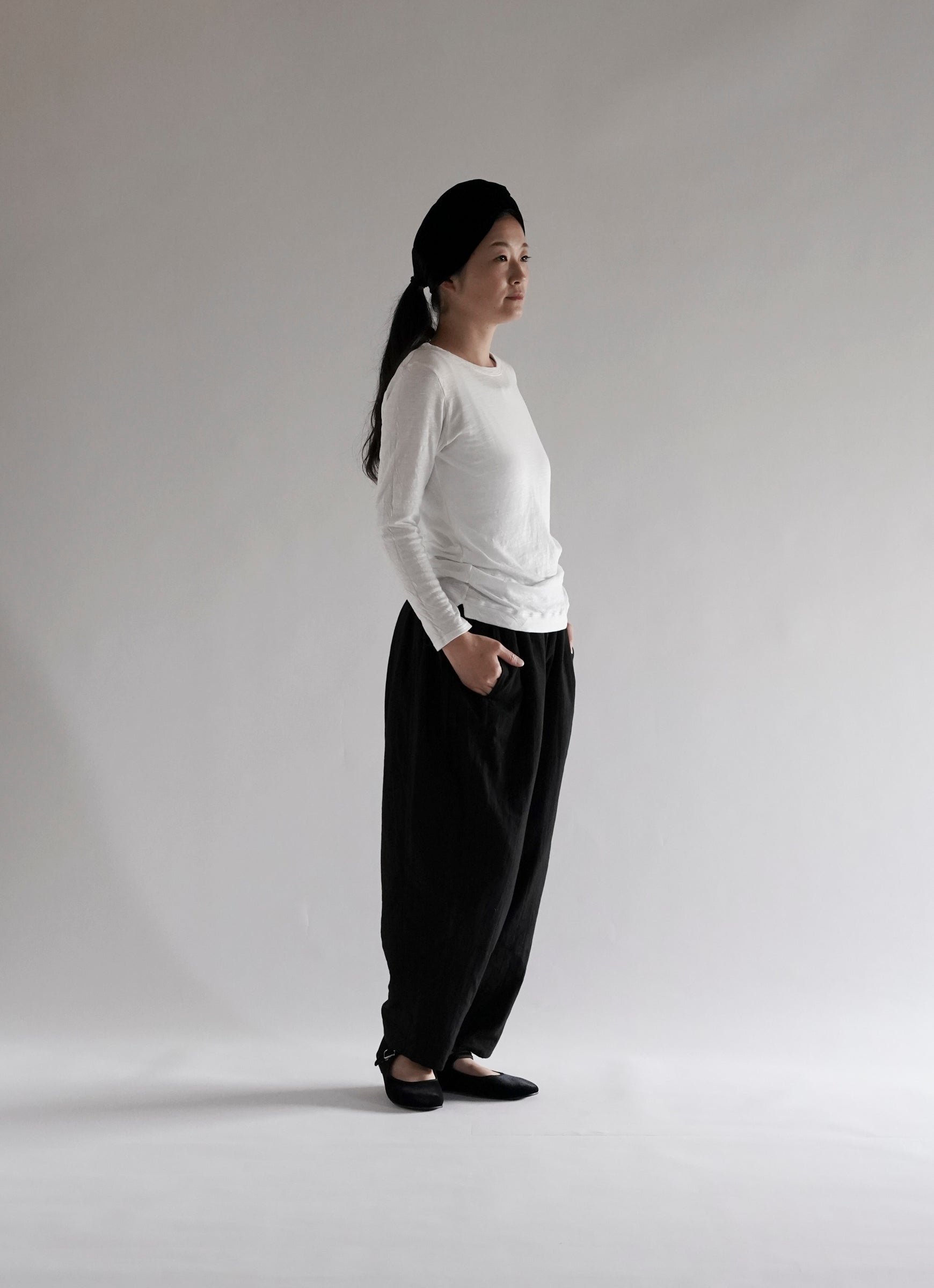 n*a様 AO代官山　ガーゼワイドパンツ 白鼠 M パンツ｜ao 公式オンラインショップ – ao（アオ）