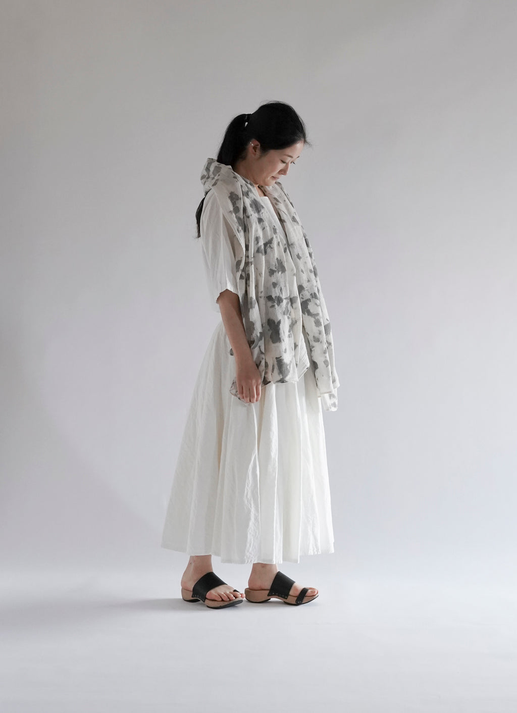 new big stole (墨dots)