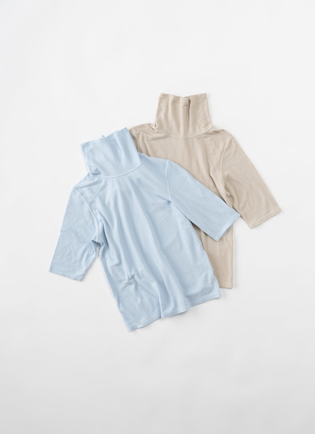 さらさらスムース半袖タートル