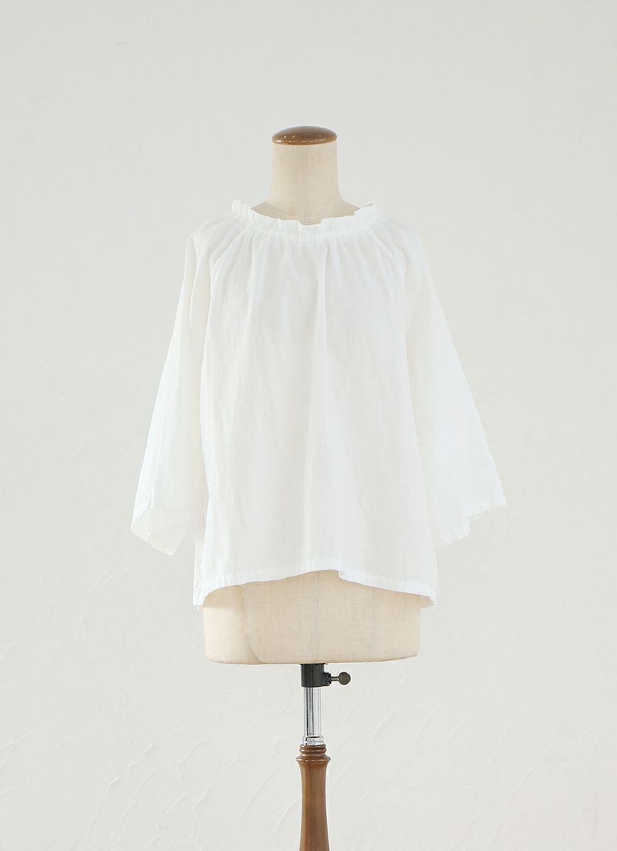 ドローストリングブラウス