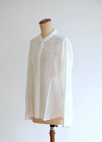 【在庫限り】ベーシックシャツ ムラ一重ガーゼ（メンズ）