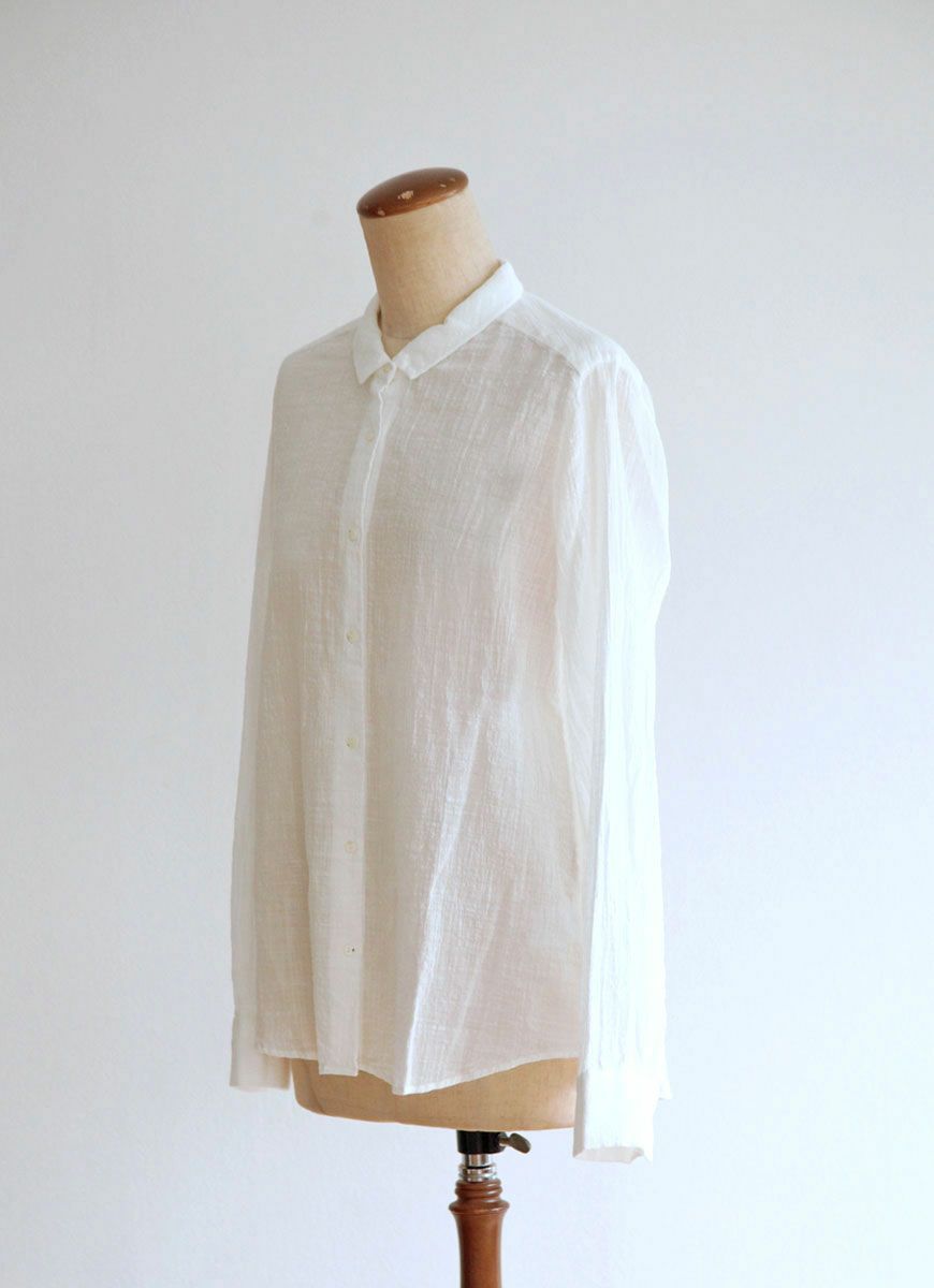 【在庫限り】ベーシックシャツ ムラ一重ガーゼ（メンズ）
