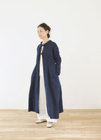 【在庫限り】藍染バックリボンドレス