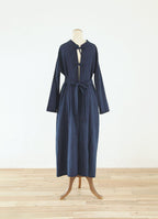 【在庫限り】藍染バックリボンドレス