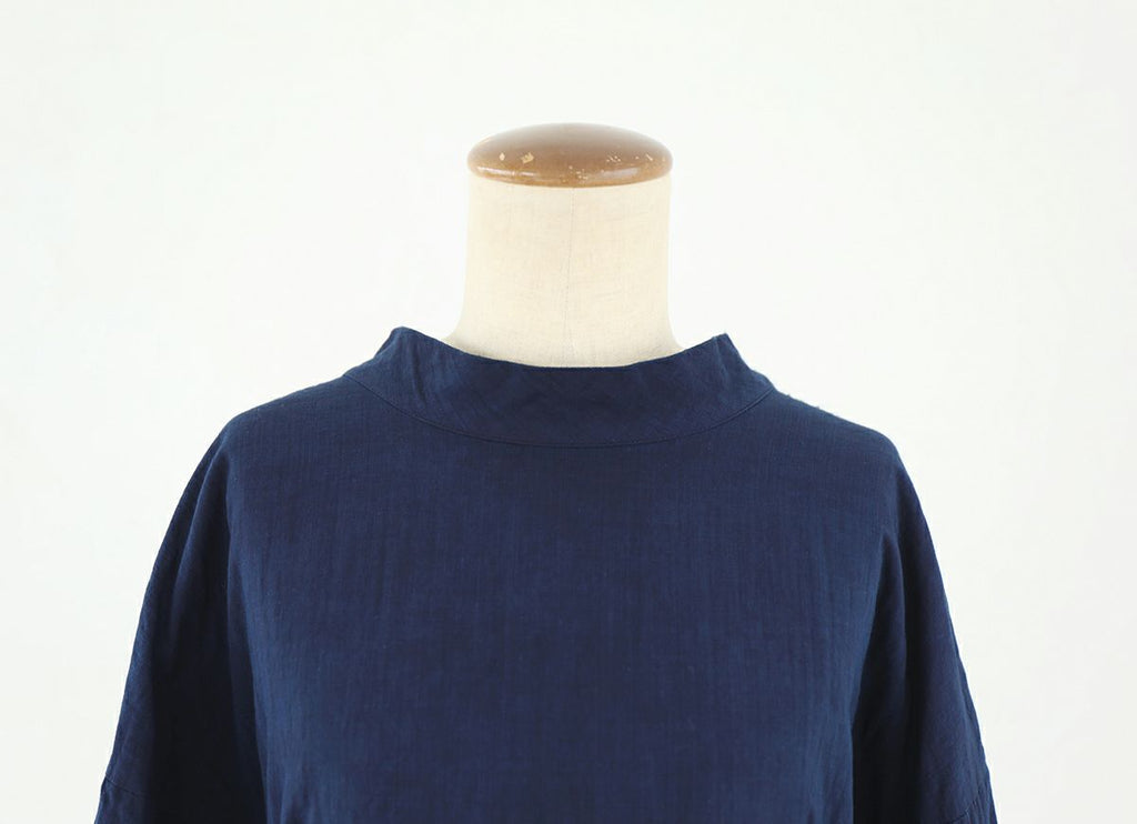 【在庫限り】藍染バックリボンドレス